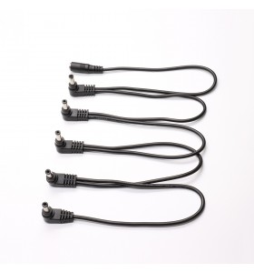 dc5.5*2.1  female to 5 angle male 5Way Pedal Power Daisy Chain Cable Splitter